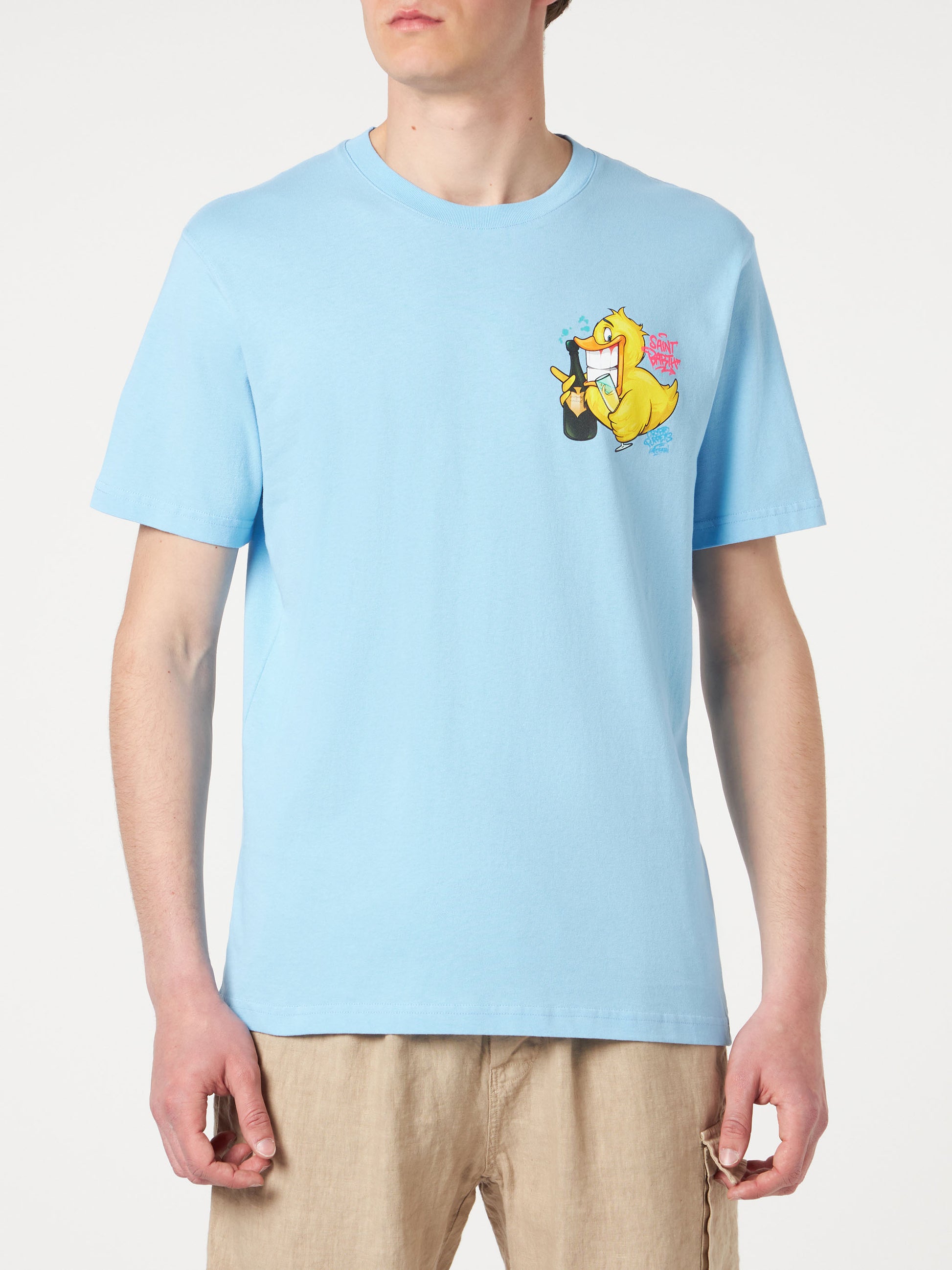 Man t-shirt with ducky print | CRYPTO PUPPETS® SPECIAL EDITION - MC2 Saint Barth