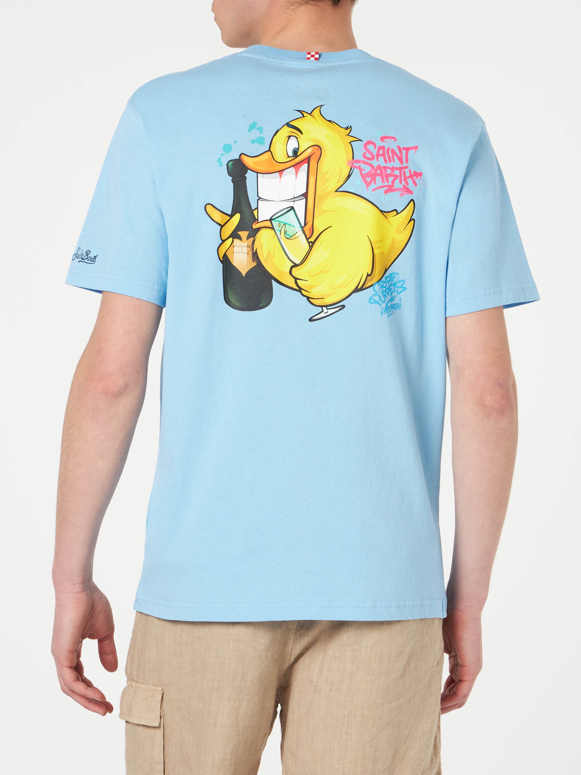 Man t-shirt with ducky print | CRYPTO PUPPETS® SPECIAL EDITION - MC2 Saint Barth