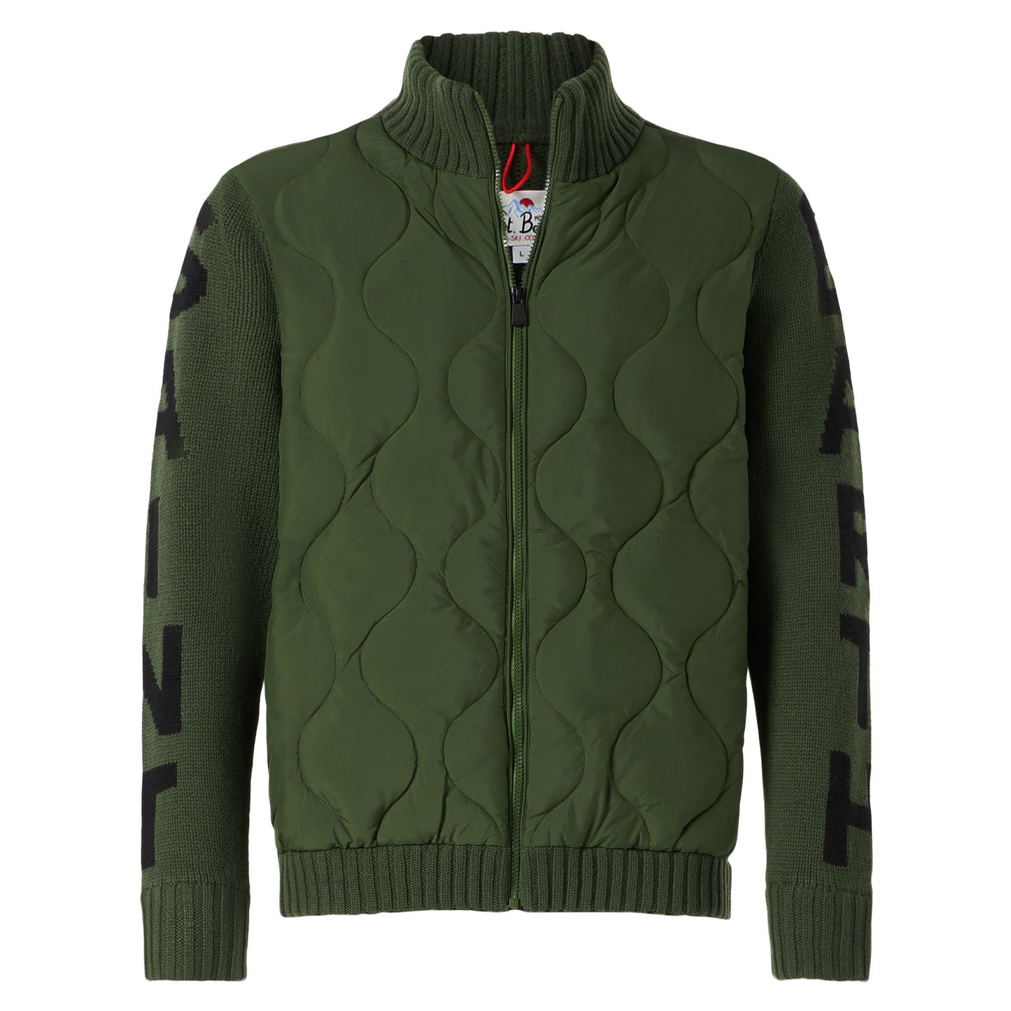 Man military green padded jacket - MC2 Saint Barth