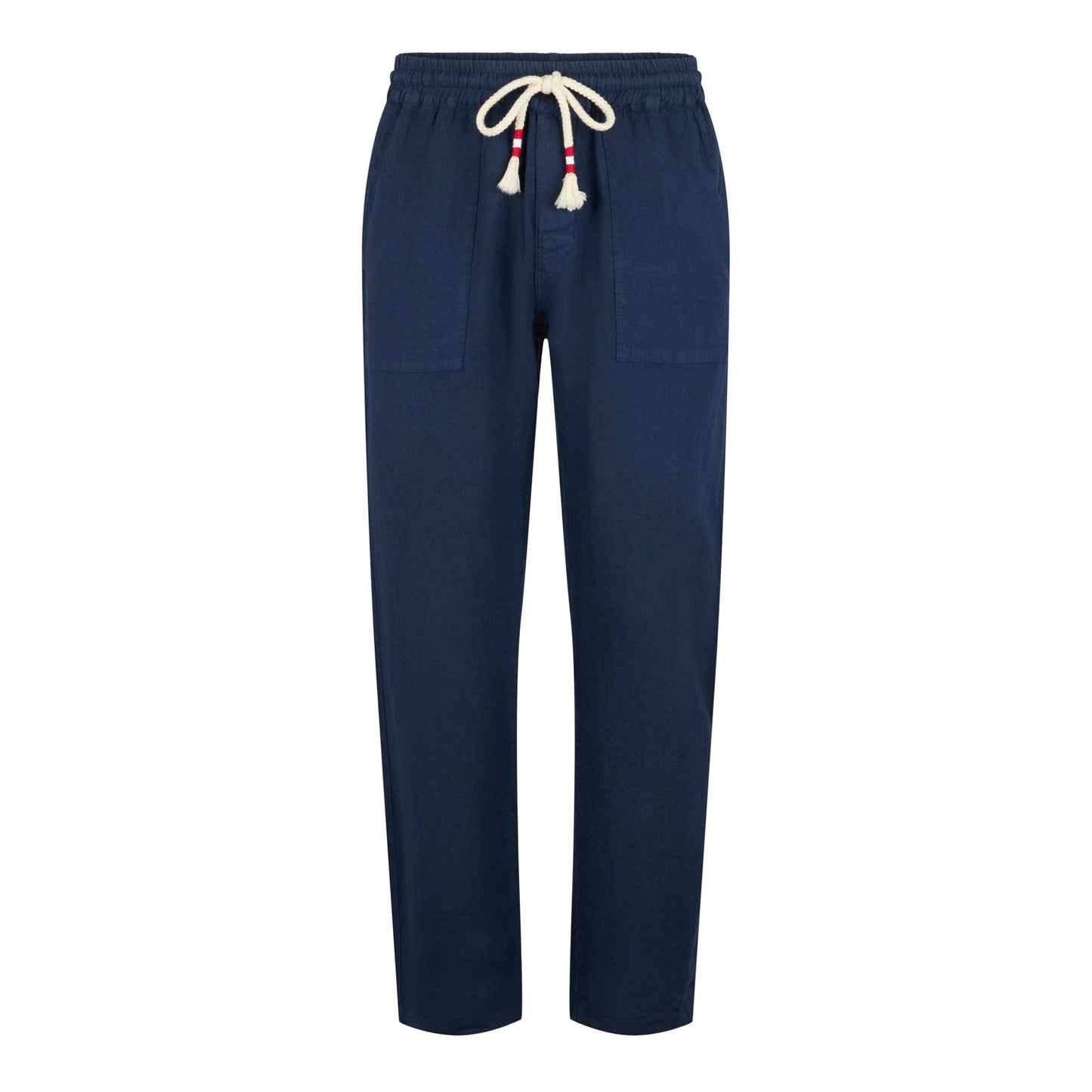 Marineblaue Leinenhose für Herren