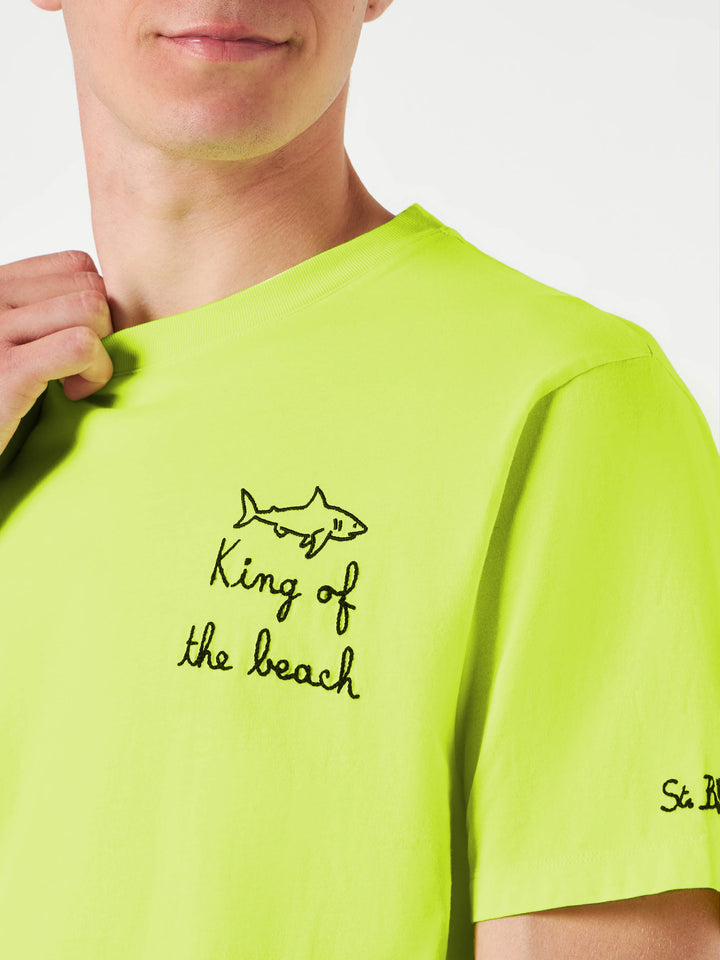 Man t-shirt with King of the Beach embroidery - MC2 Saint Barth