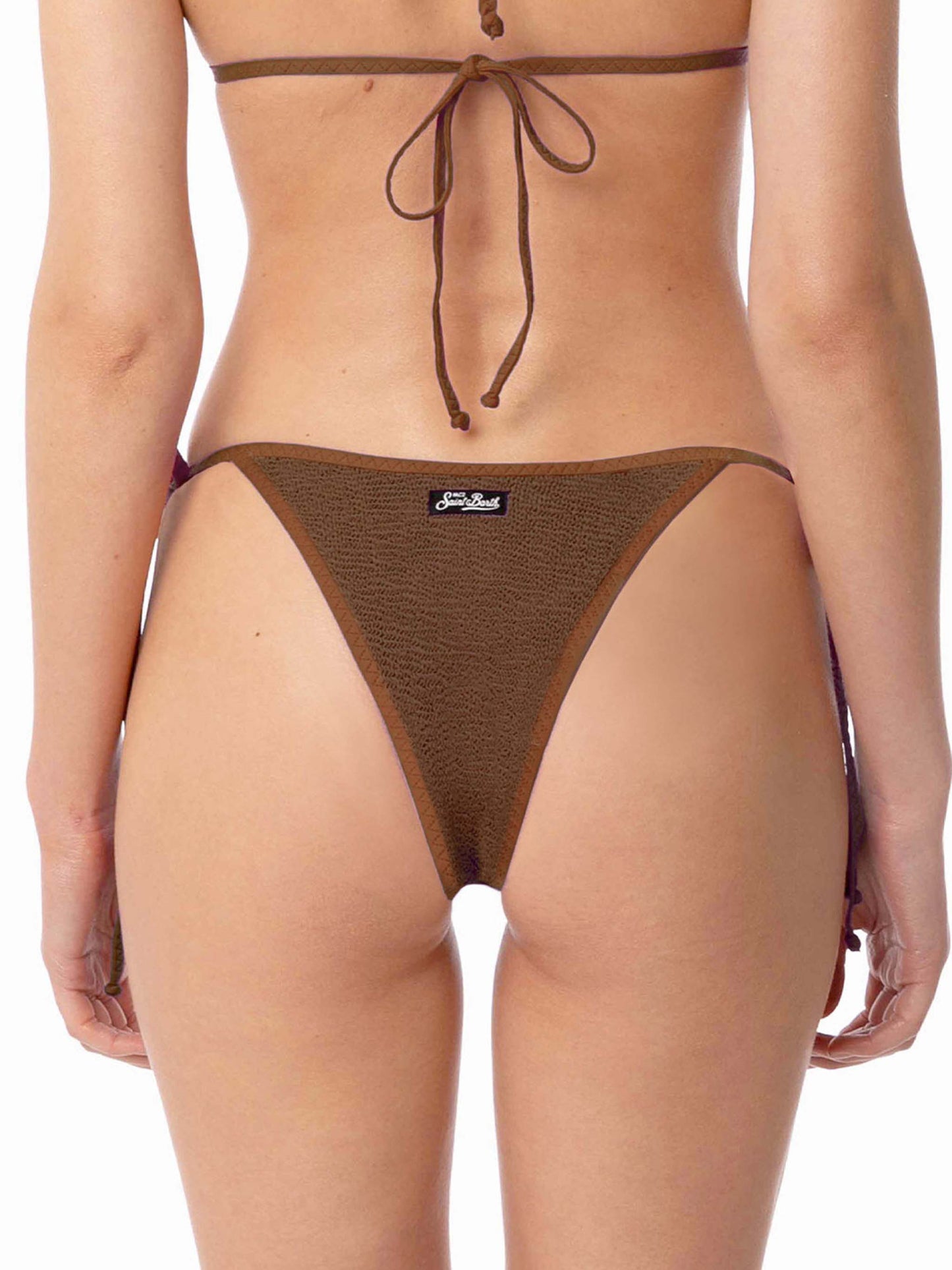 Woman crinkle cheeky swim briefs - MC2 Saint Barth