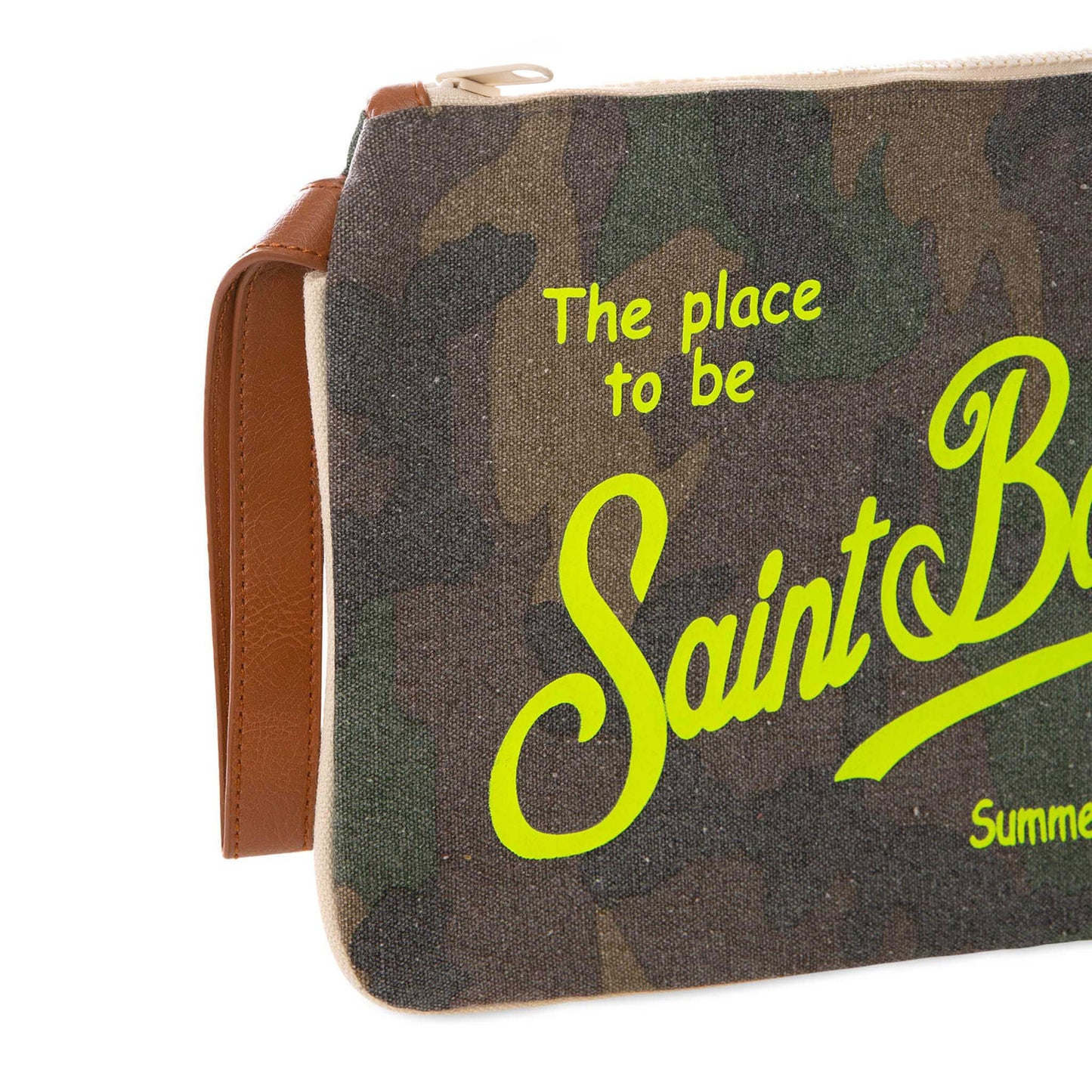 Parisienne-Canvas-Pochette mit Tarnmuster