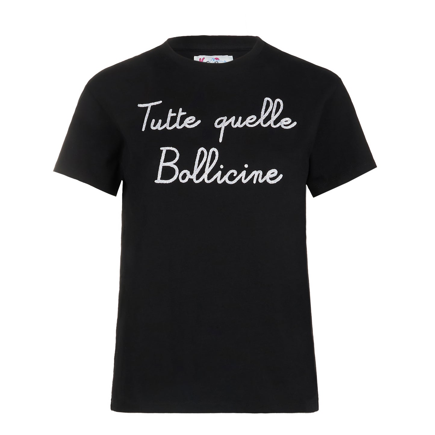 Woman t-shirt with Tutte quelle Bollicine lettering - MC2 Saint Barth