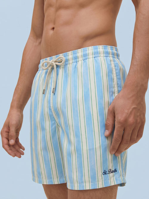 Dots, Stripes & Checks Swim Shorts - Macro