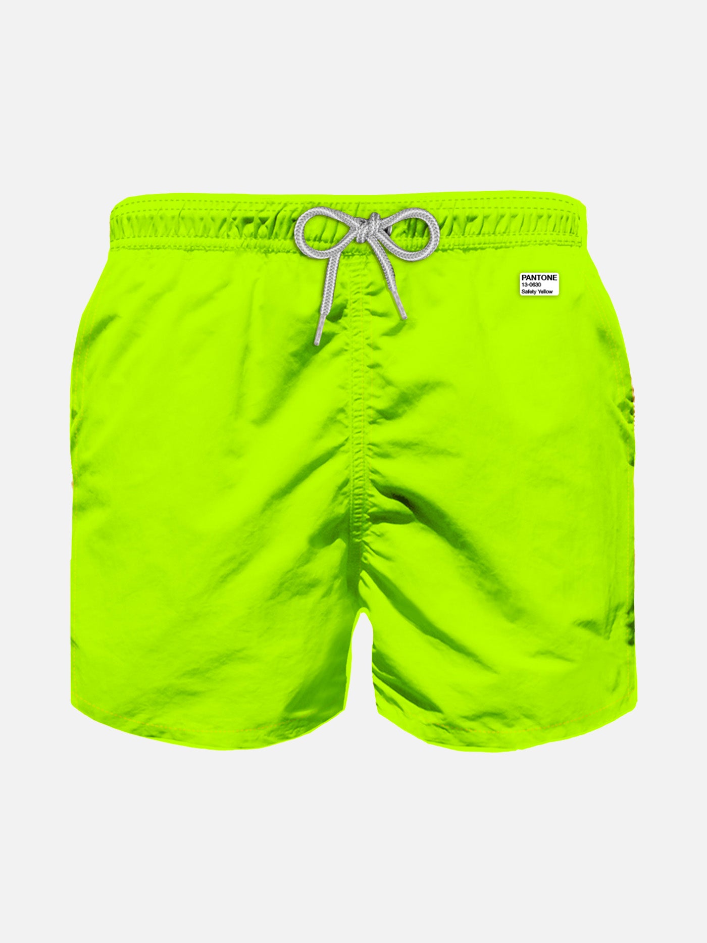 Boy fluo yellow lightweight fabric swim shorts | PANTONE® SPECIAL EDITION - MC2 Saint Barth