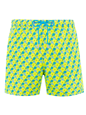 Man lightweight fabric swim-shorts Lighting Micro Fantasy with padel print - MC2 Saint Barth