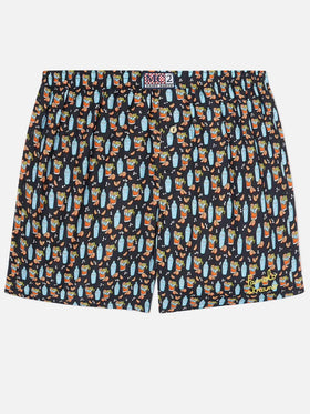 Caleçon boxer en coton Adam à imprimé cocktail 