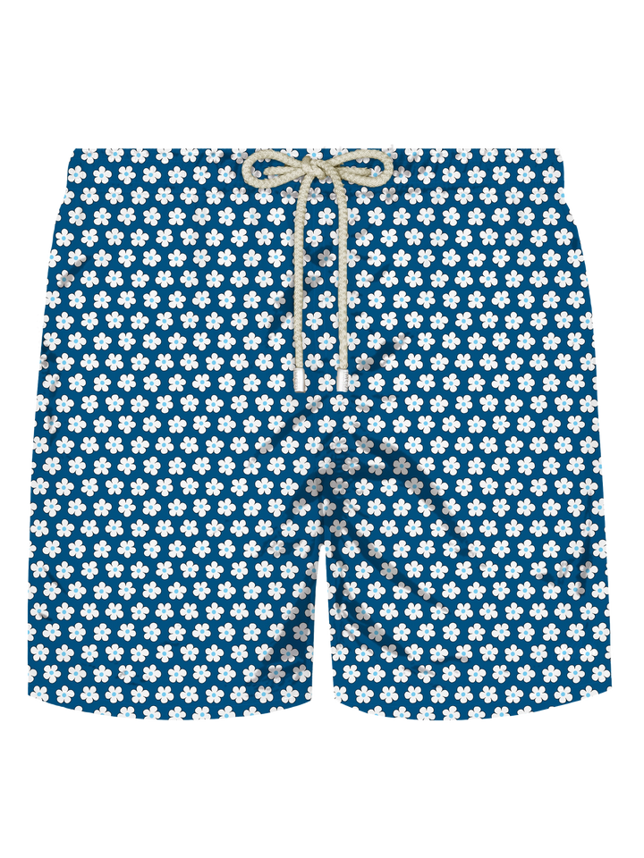 Comfort Light stretch swim shorts with tie print - MC2 Saint Barth