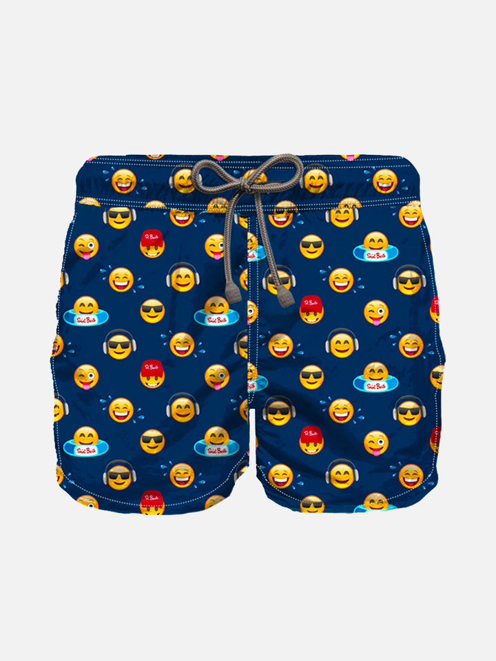 Boy swim shorts with emoji print - MC2 Saint Barth