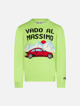 Boy crewneck sweater with mountain print - MC2 Saint Barth