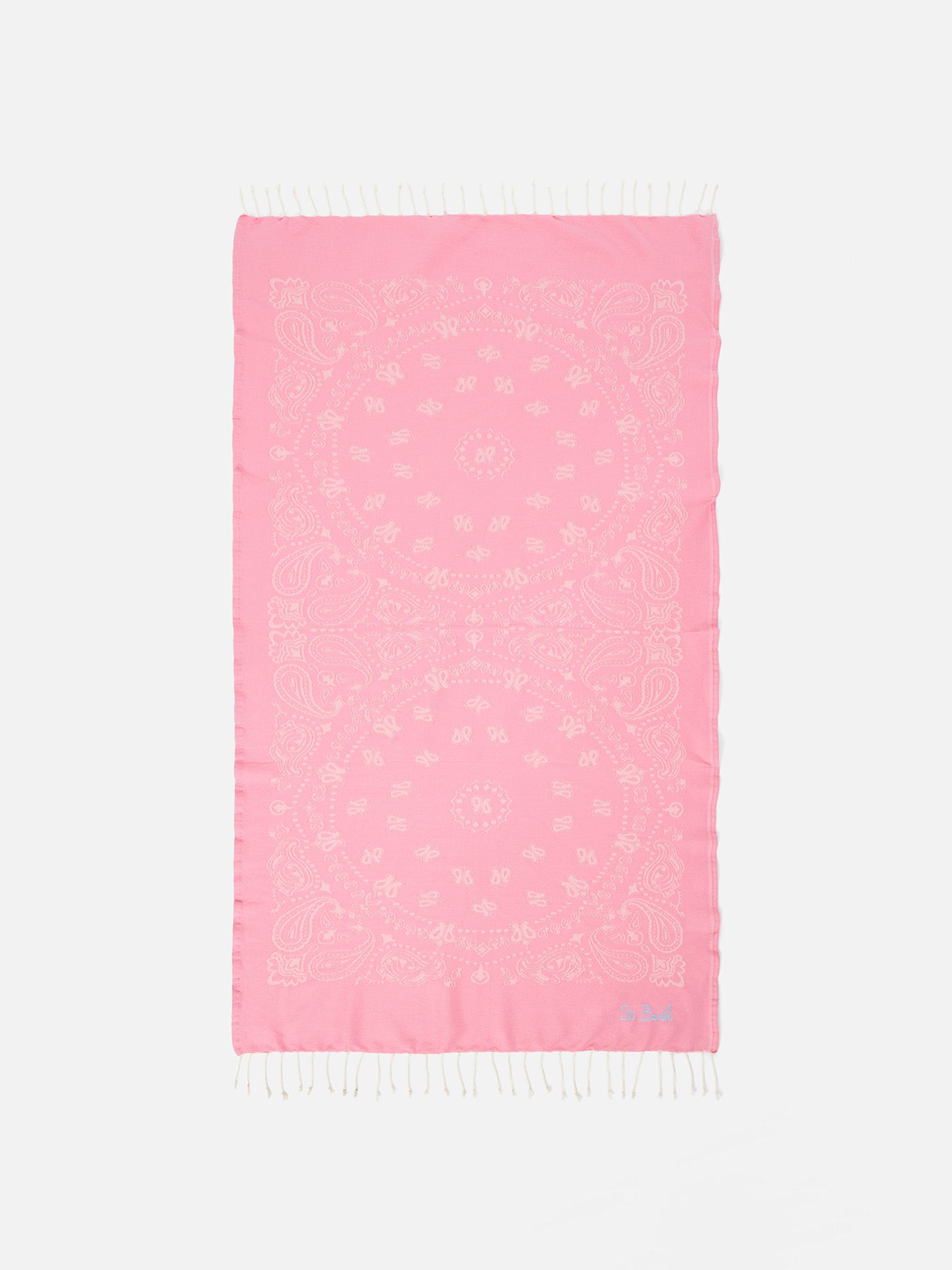 Foutas cotton beach towel with bandanna jacquard - MC2 Saint Barth