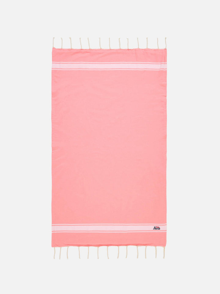 Pink fluo cotton towel - MC2 Saint Barth