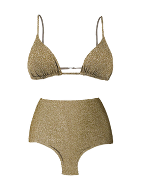 Triangle bikini golden lurex - MC2 Saint Barth