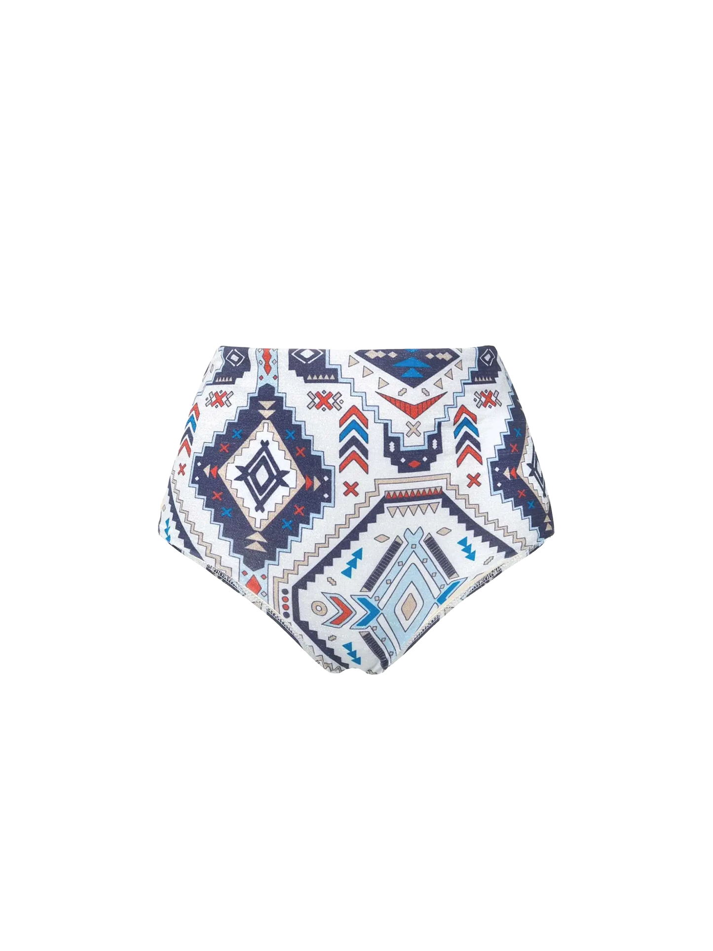 Woman high waist swim briefs with ethnic print - MC2 Saint Barth