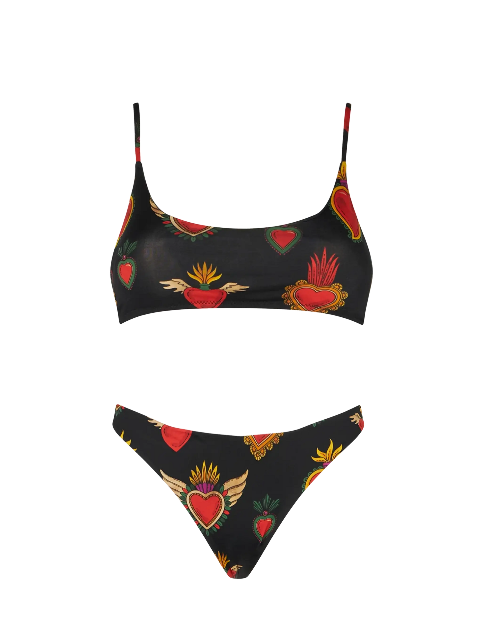 Woman sacred hearts bralette bikini - MC2 Saint Barth