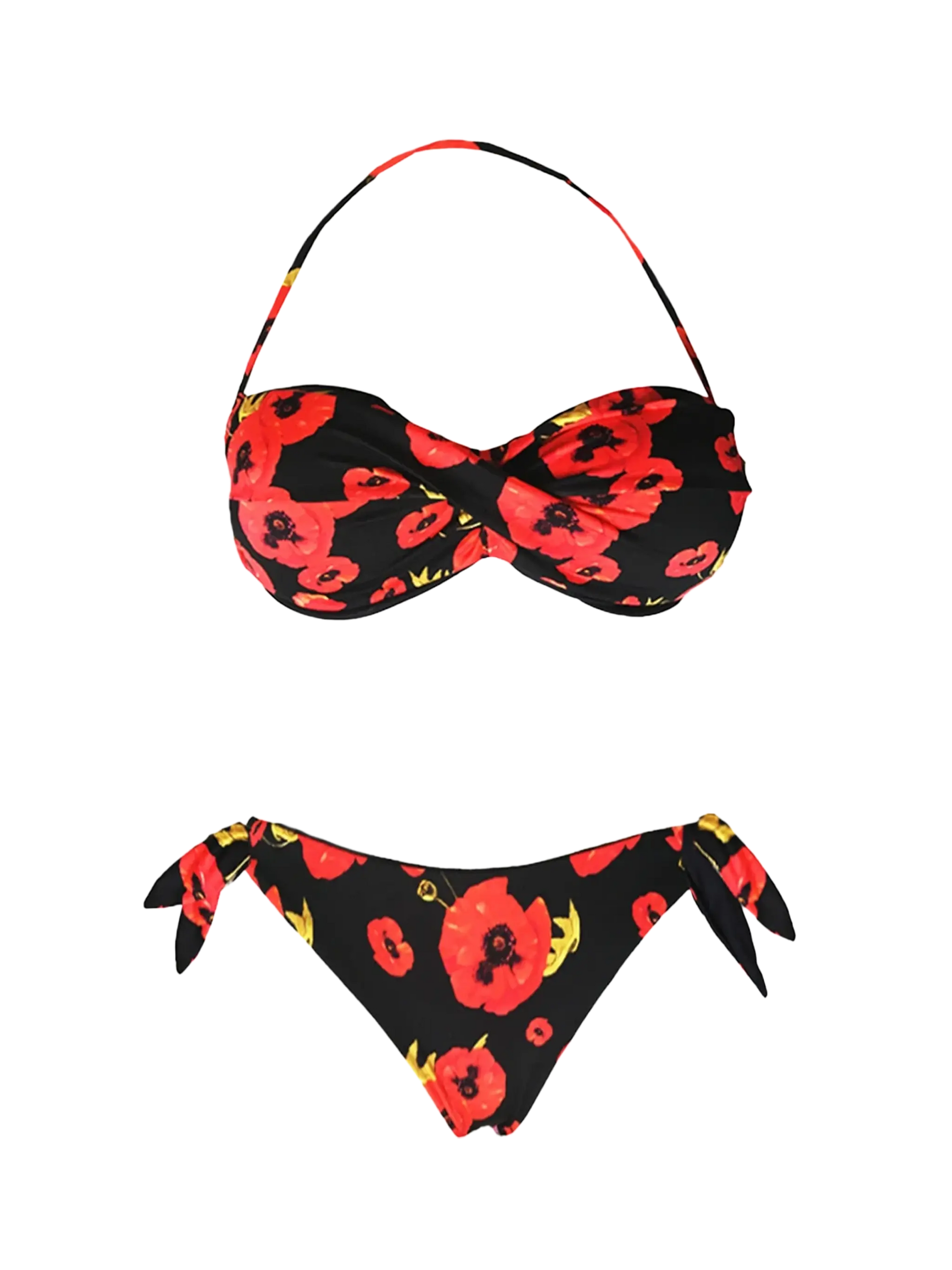 Flower print bandeau bikini - MC2 Saint Barth