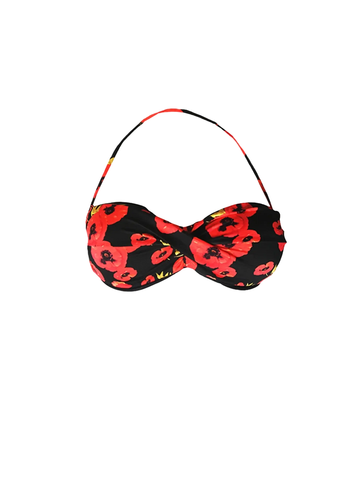 Flower print bandeau top - MC2 Saint Barth