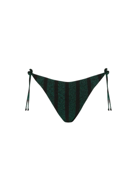 Woman swim briefs with lurex striped print - MC2 Saint Barth