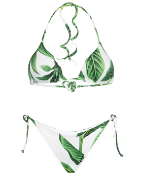 Woman triangle bikini with tropical print - MC2 Saint Barth