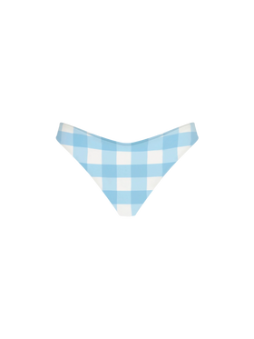 Woman cheeky swim briefs with gingham print - MC2 Saint Barth
