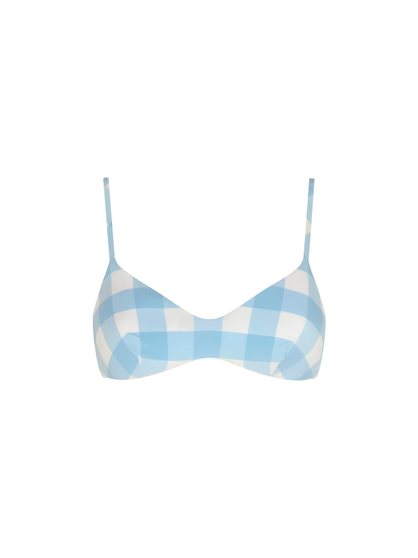Light blue gingham bralette - MC2 Saint Barth