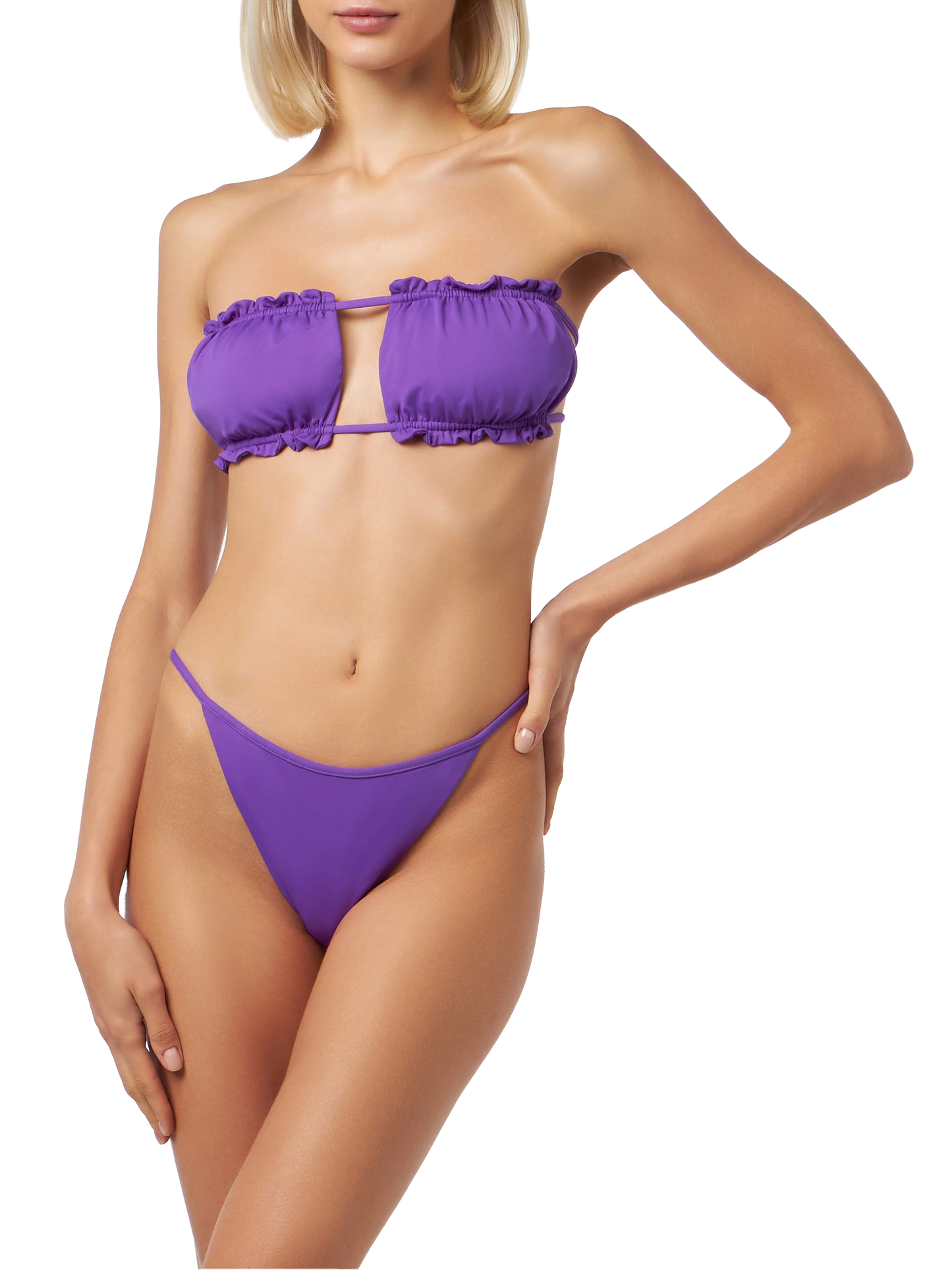 Woman purple bandeau bikini - MC2 Saint Barth