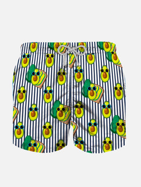 Boy swim shorts with Avocado Toast print - MC2 Saint Barth