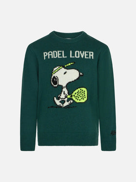 Boy crewneck sweater with Snoopy print | SNOOPY - PEANUTS™ SPECIAL EDITION - MC2 Saint Barth