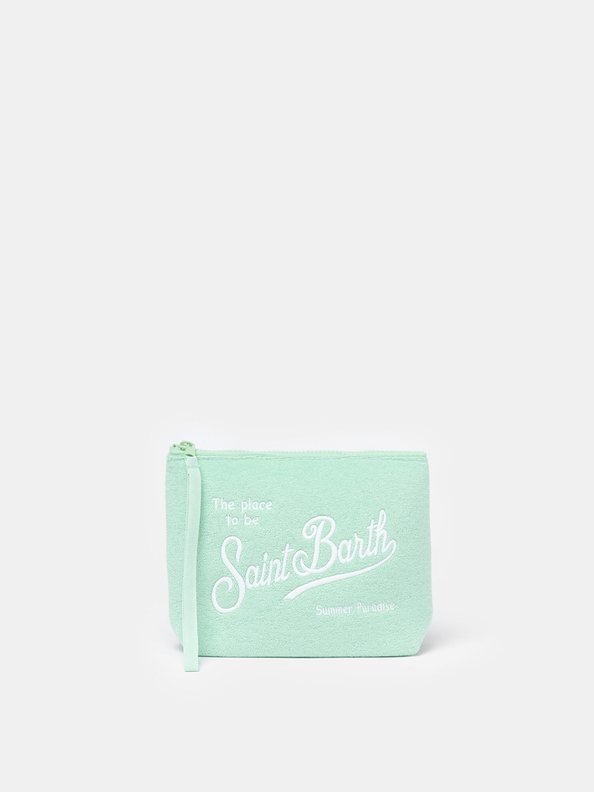Sage green terry pochette Aline
