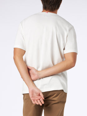 Man heavy cotton t-shirt with Verbier front embroidery - MC2 Saint Barth