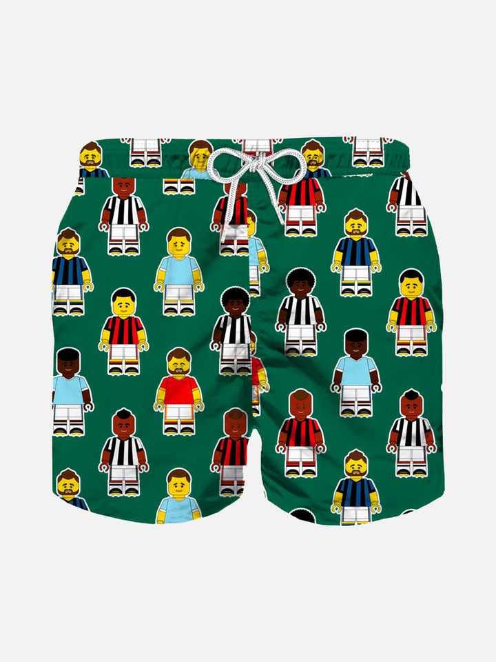 Boy swim shorts with football players print - MC2 Saint Barth