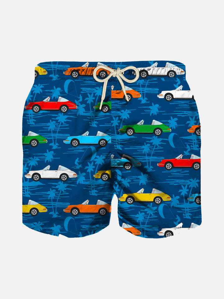 Boy swim shorts with vintage print - MC2 Saint Barth