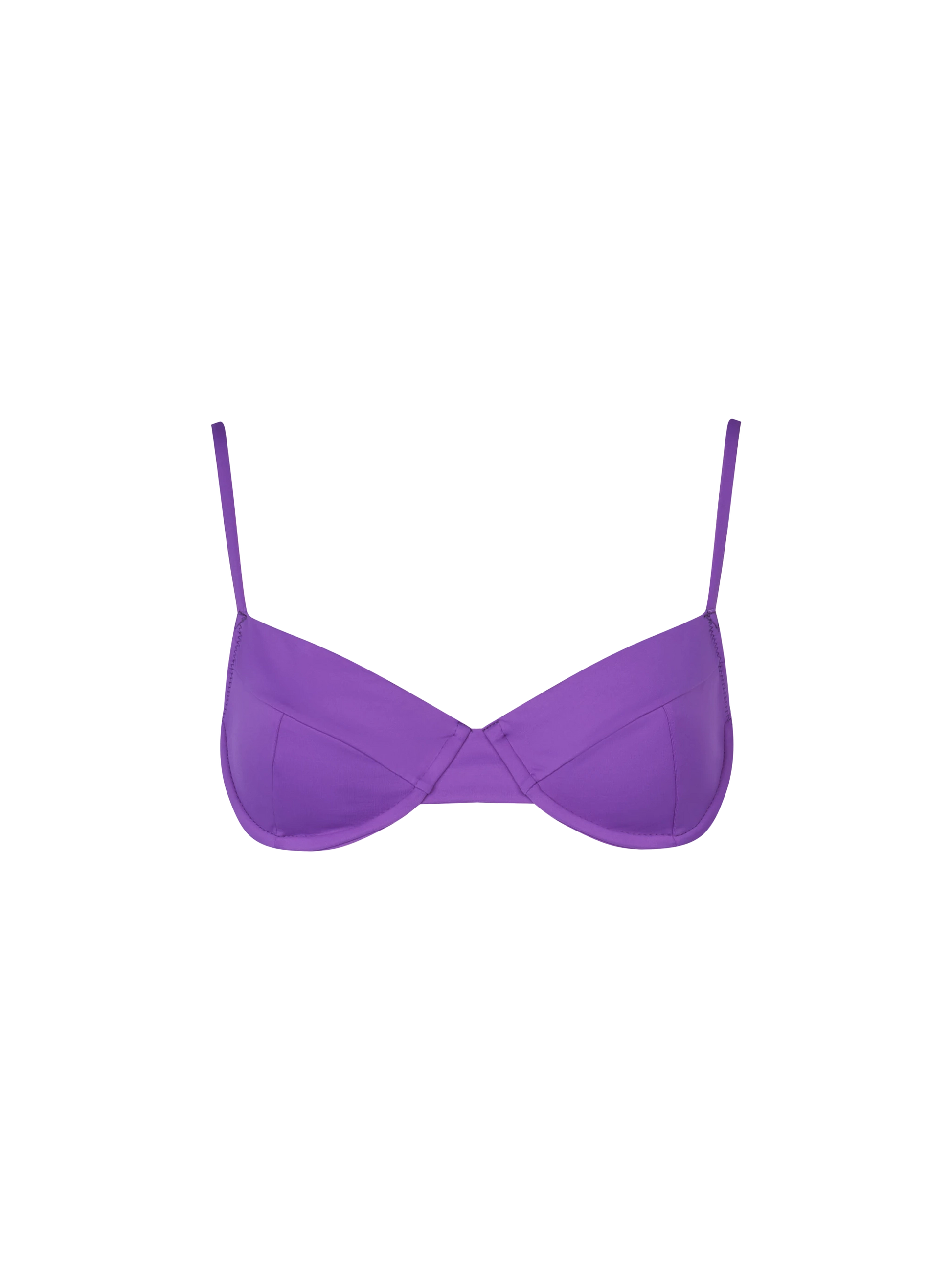 Woman violet underwired bralette swimsuit - MC2 Saint Barth