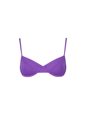 Woman violet underwired bralette swimsuit - MC2 Saint Barth