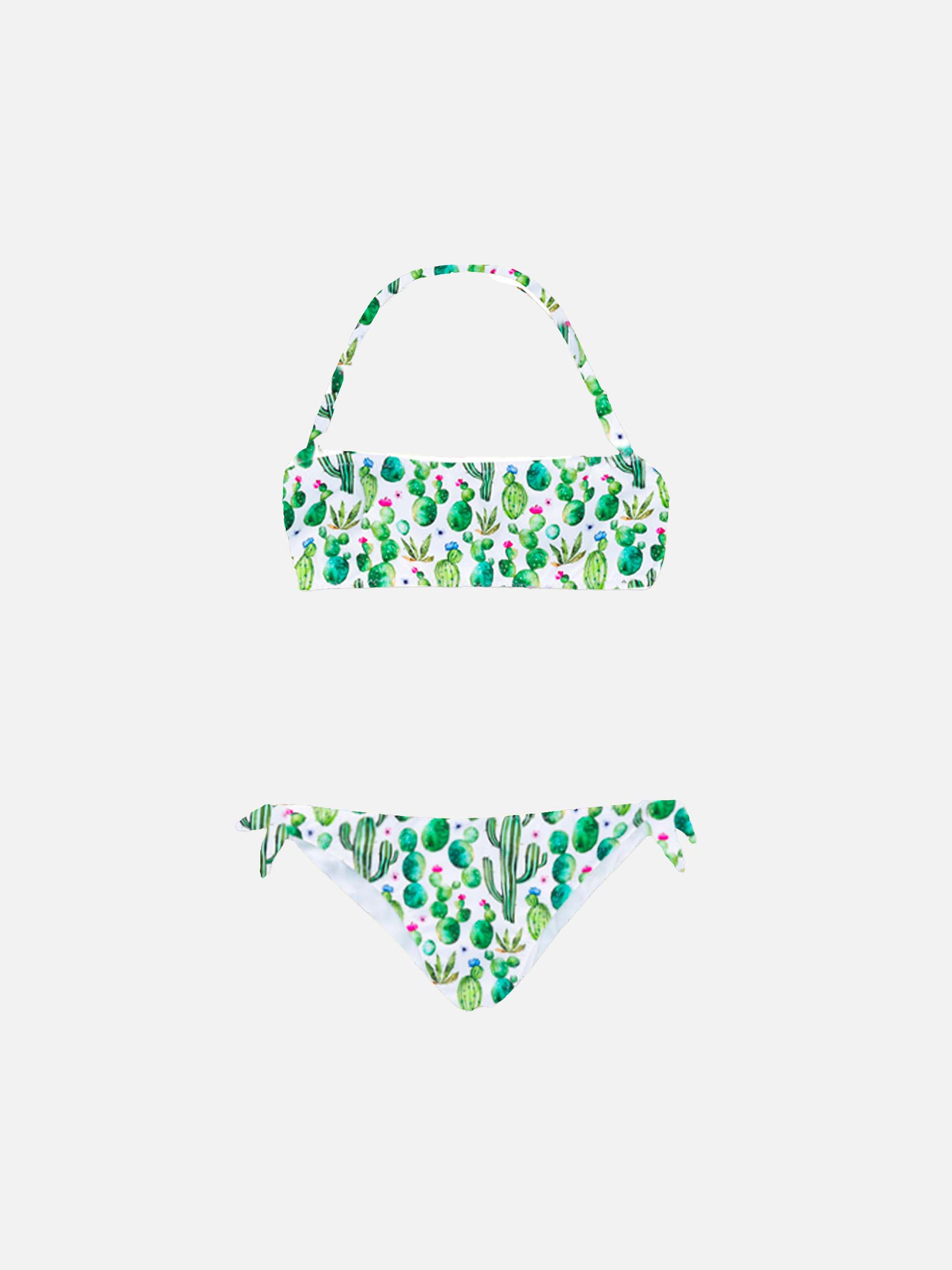 Prickly plant print girl bikini - MC2 Saint Barth