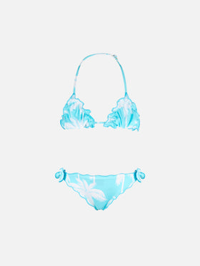 Girl bikini with palms print - MC2 Saint Barth