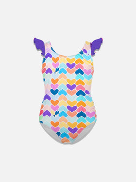 Girls swimsuit with ruffles - MC2 Saint Barth