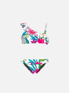 One shoulder ruffled girl bikini - MC2 Saint Barth