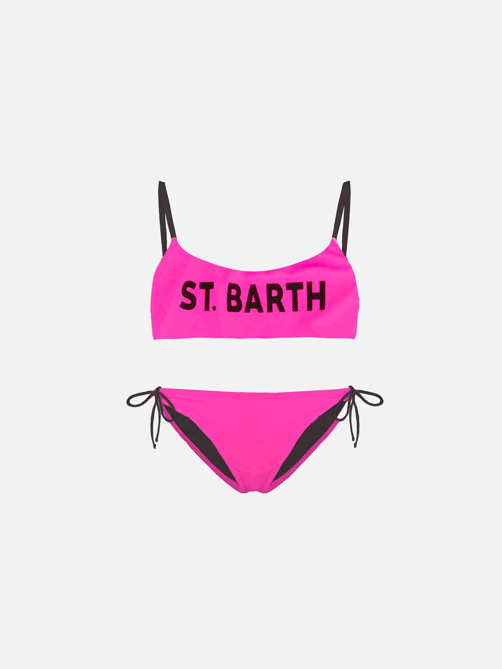 St. Barth front graphic girl's bralette bikini - MC2 Saint Barth