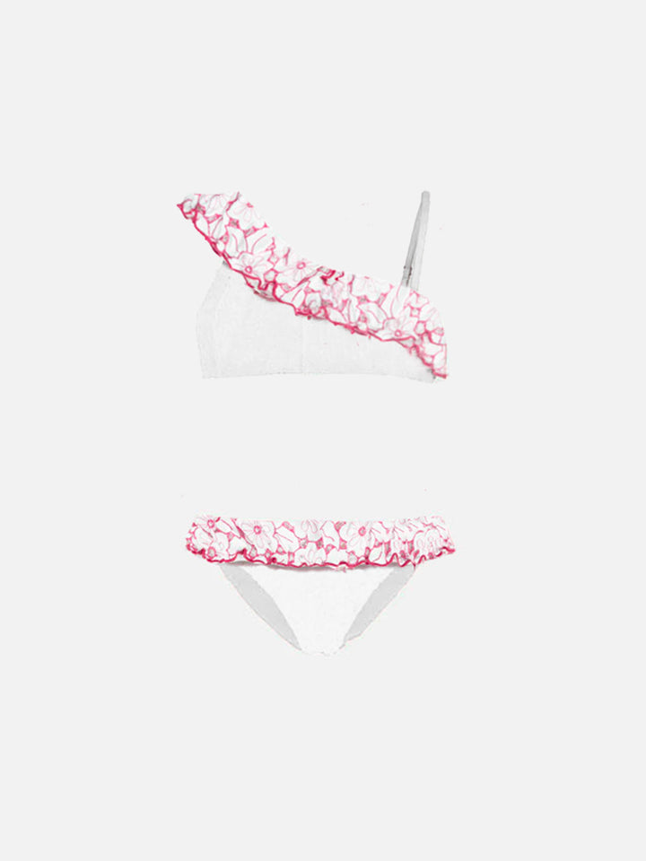 One shoulder ruffled girl bikini - MC2 Saint Barth