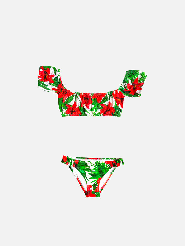GIRLS BIKINI ROMANTIC IBISCUS - MC2 Saint Barth