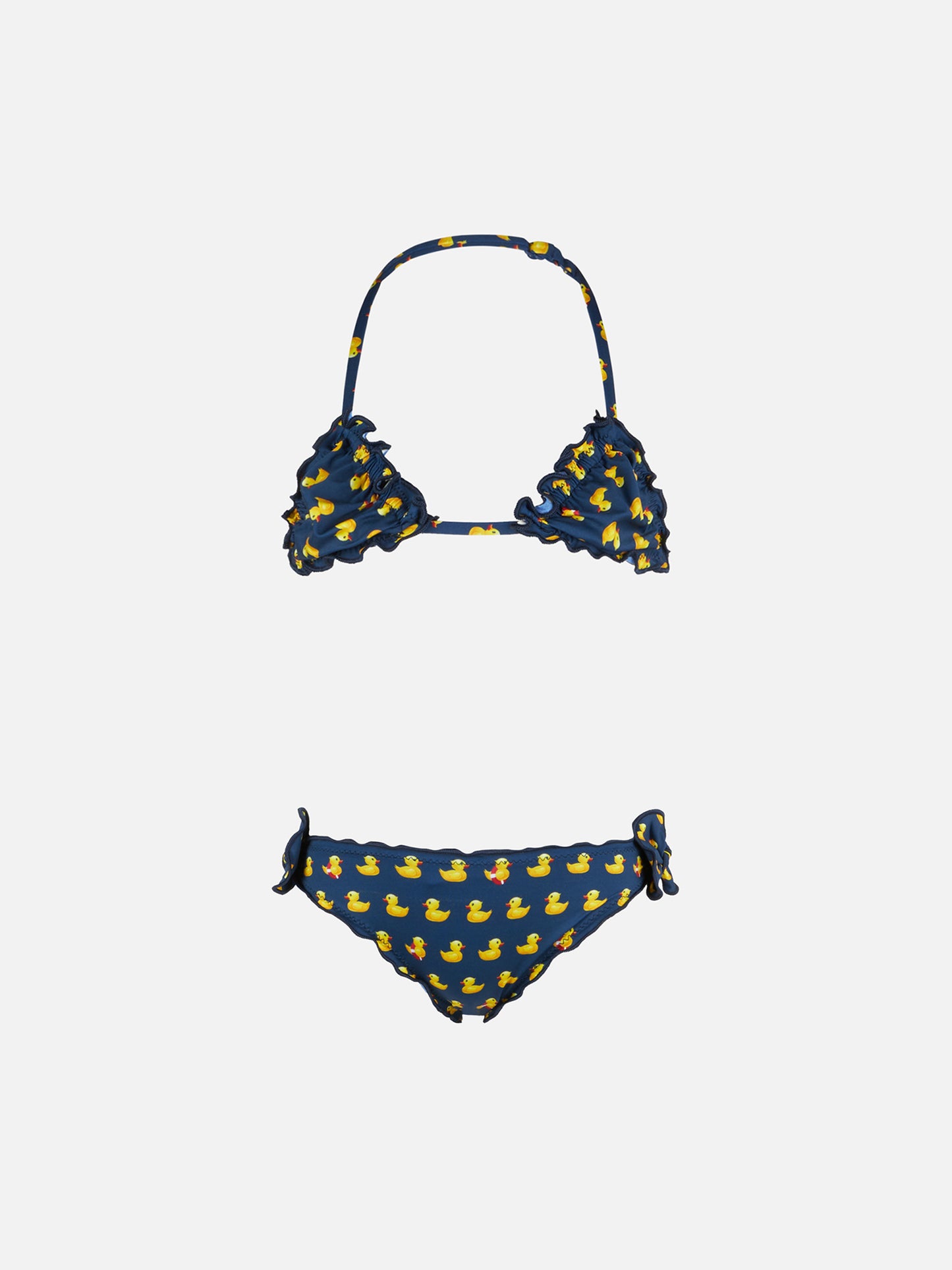 Girl triangle bikini with ducky print - MC2 Saint Barth