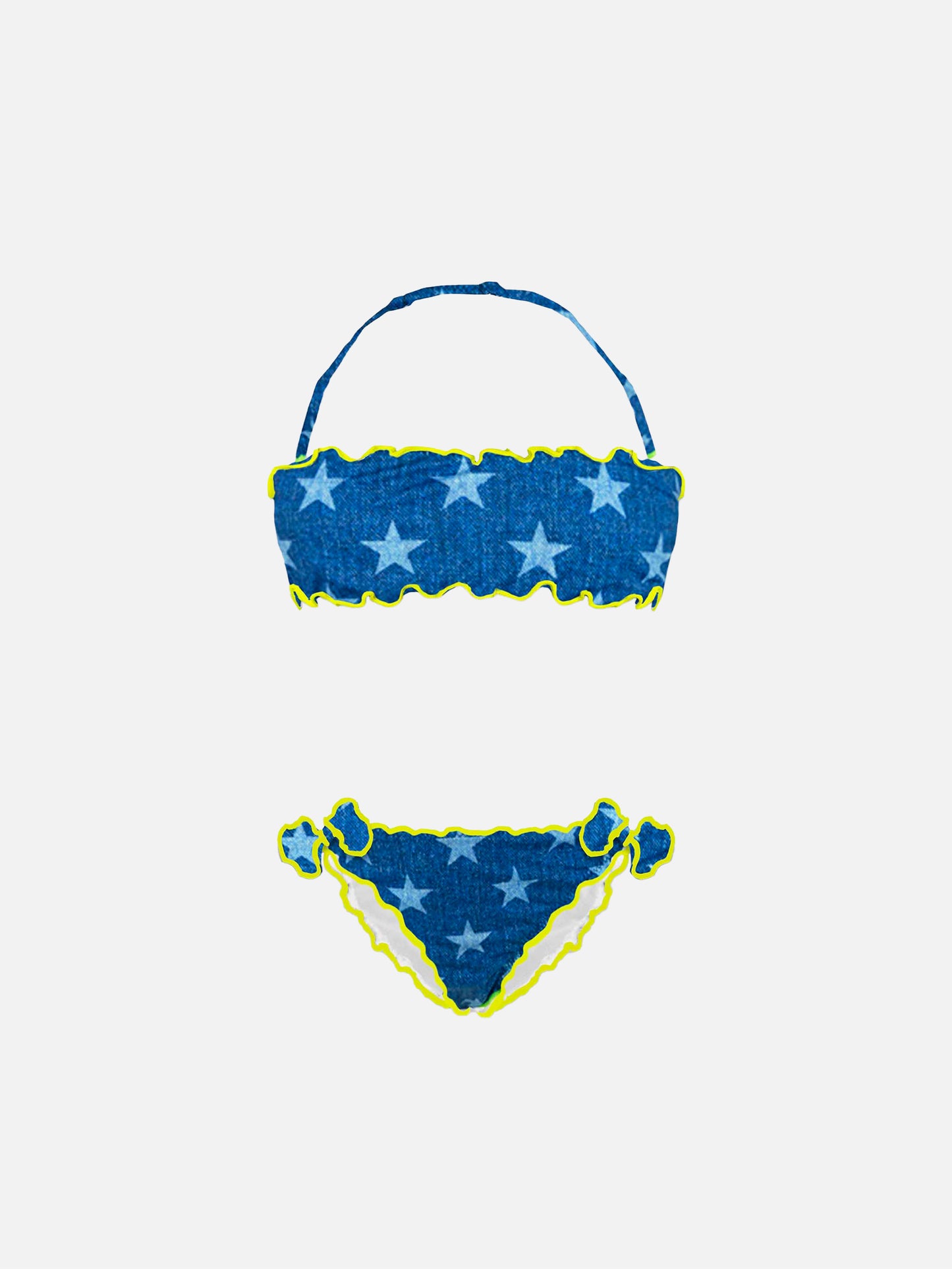 Girl bandeau bikini with star print - MC2 Saint Barth