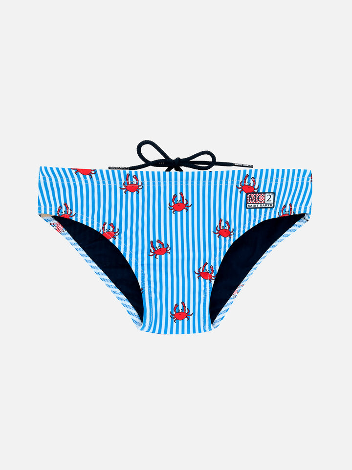 Slip mare bambino Billy con stampa granchi