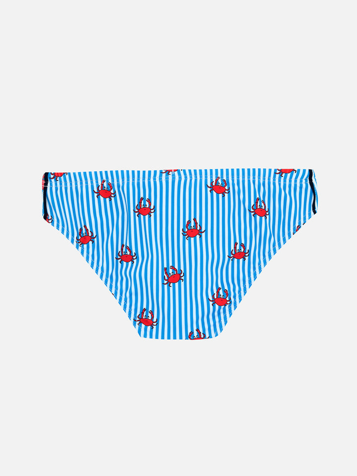 Slip mare bambino Billy con stampa granchi
