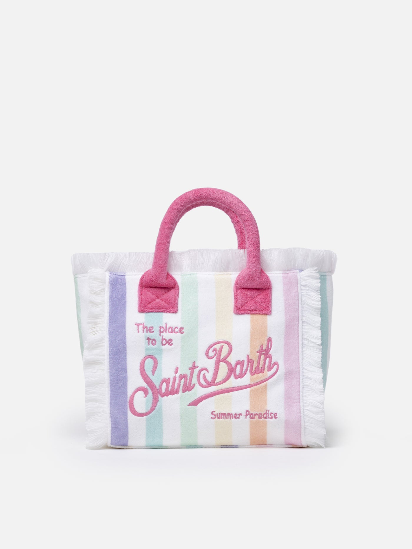 Frottee-gestreifte Colette Sponge-Handtasche
