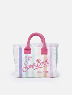 Frottee-gestreifte Colette Sponge-Handtasche