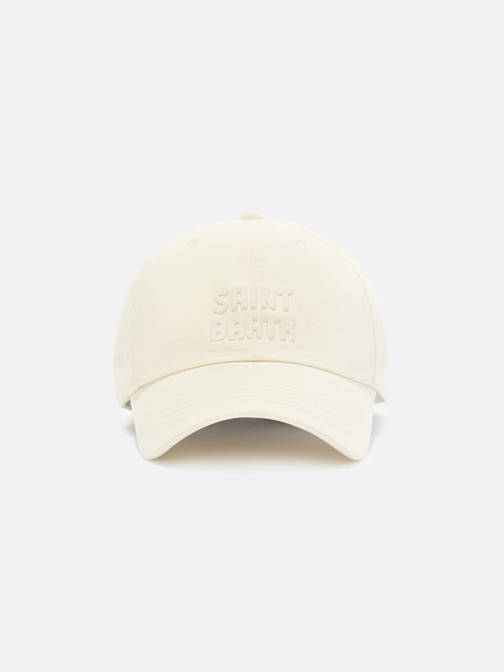 Off white Baseball Studio Kappe mit Logostickerei 