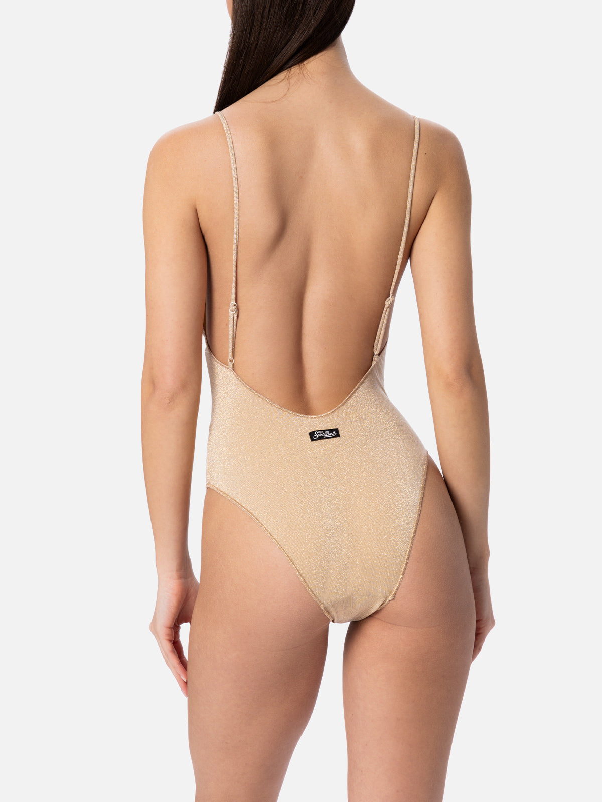 Woman lurex one-piece swimsuit Cecille - MC2 Saint Barth